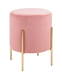Julian Bowen Harrogate Stool - Pink -Oleu Furniture Shop VRRPC SQ3 0000000063 PINK SLa