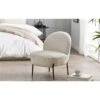 Julian Bowen Lulu Boucle Accent Chair - Ivory -Oleu Furniture Shop VRRPK SQ1 0000000168 IVORY RSr