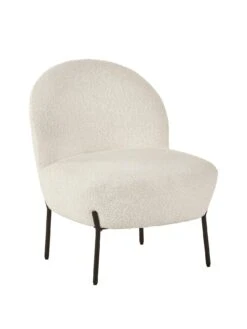 Julian Bowen Lulu Boucle Accent Chair - Ivory -Oleu Furniture Shop VRRPK SQ3 0000000168 IVORY SLa