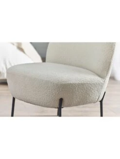 Julian Bowen Lulu Boucle Accent Chair - Ivory -Oleu Furniture Shop VRRPK SQ5 0000000168 IVORY SLd1
