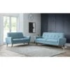 Julian Bowen Monza 2 Seater Compact Retro Sofa - Blue -Oleu Furniture Shop VRRPL SQ1 0000000020 BLUE RSr