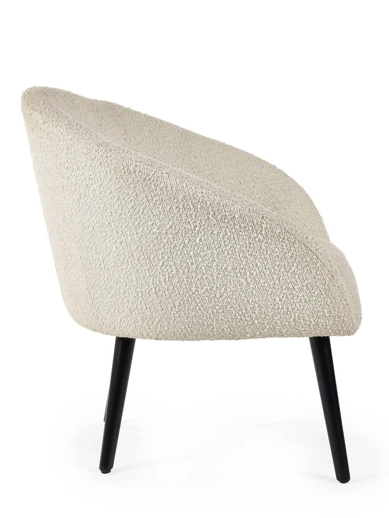 Julian Bowen Amari Boucle Accent Chair - Ivory 7 Julian Bowen Amari Boucle Accent Chair - Ivory - Image 5