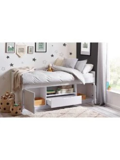 Julian Bowen Atom Low Sleeper - White -Oleu Furniture Shop VRRST SQ5 0000000013 WHITE SLd2