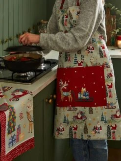 Ulster Weavers Cotton Apron – Tis The Season -Oleu Furniture Shop VRUD1 SQ3 0000000099 N A SLd1
