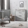 Silver Cross Devon 2 Piece Nursery Furniture Set- Grey
