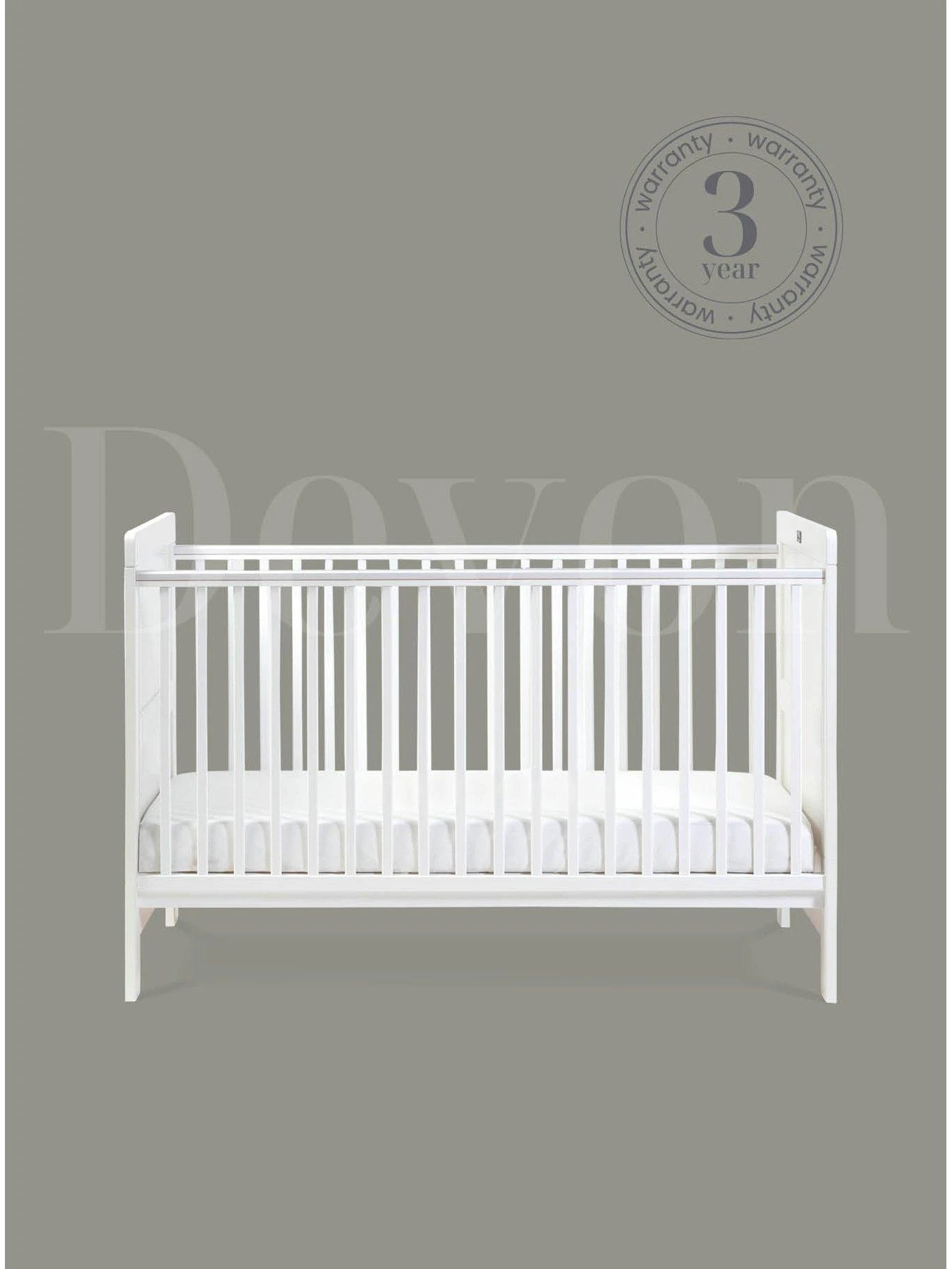 Silver Cross Devon 2 Piece Nursery Furniture Set- White 8 Silver Cross Devon 2 Piece Nursery Furniture Set- White - Image 6