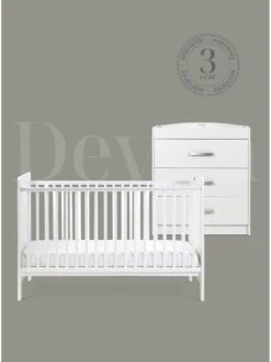 Silver Cross Devon 2 Piece Nursery Furniture Set- White 15 Silver Cross Devon 2 Piece Nursery Furniture Set- White -Oleu Furniture Shop VS7I0 SQ7 0000000013 WHITE DGy